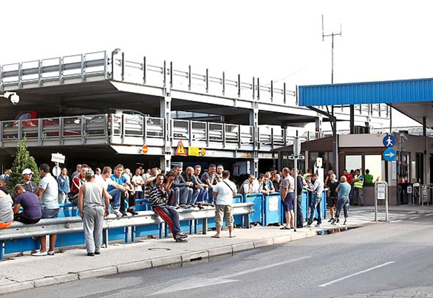 Delavci IPS med stavko v Luki Koper pred šestimi leti Foto: Tomaž Primožič/Fpa